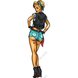 Retro Biker Girl