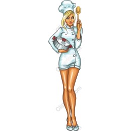 Cheerful Female Chef