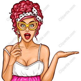 Vibrant Retro Woman