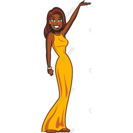 Elegant Yellow Gown