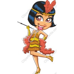 Vintage Flapper Girl