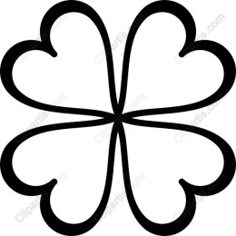 Elegant Four-Leaf Clover