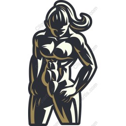 Empowered Muscular Woman
