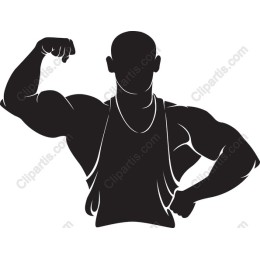 Muscular Figure Flexing