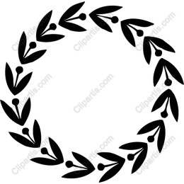 Black Leaf Wreath