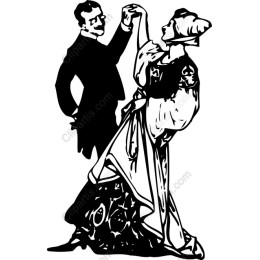 Vintage Ballroom Dance Couple