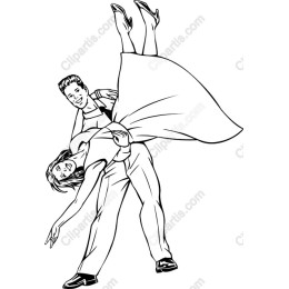 Elegant Dance Couple
