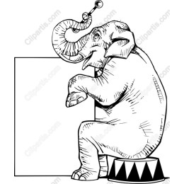 Whimsical Circus Elephant