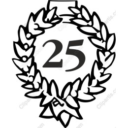 25th Anniversary Laurel Wreath