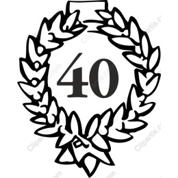 40th Anniversary Laurel Wreath