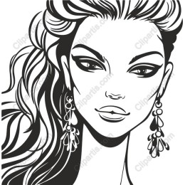 Elegant Woman with Earrings