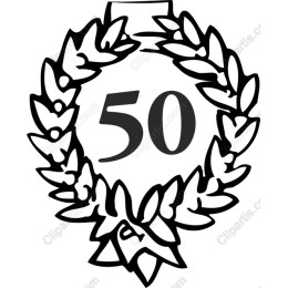 50th Anniversary Laurel Wreath