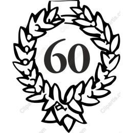 60th Anniversary Laurel Wreath