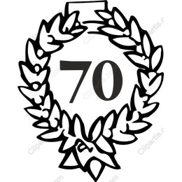 70th Anniversary Laurel Wreath