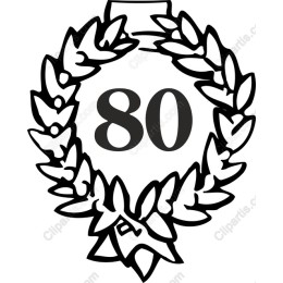 80th Anniversary Laurel Wreath
