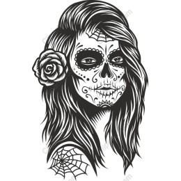 Captivating Day of the Dead Female Skull