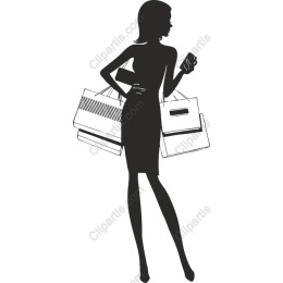 Chic Shopping Woman
