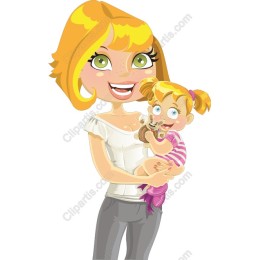 Charming Mother and Daughter