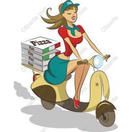 Pizza Delivery Woman