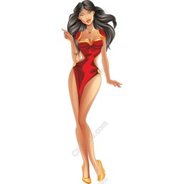 Glamorous Red Swimsuit