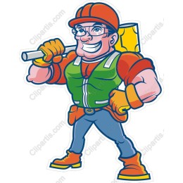 Energetic Construction Worker