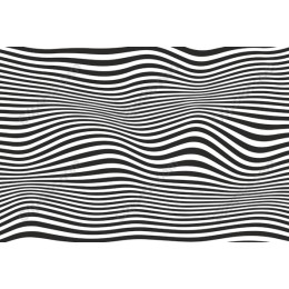 Black and White Wavy Lines
