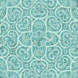 Elegant Teal Swirl Pattern
