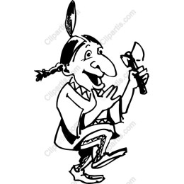 Whimsical Native American Character