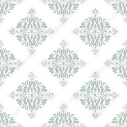 Elegant Floral Seamless Pattern in Green