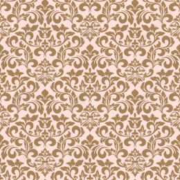 Elegant Damask Pattern in Warm Brown and Pink