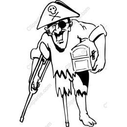 Pirate with Treasure Map