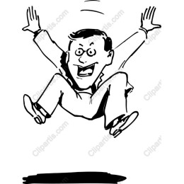 Joyful Jumping Man
