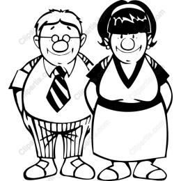 Charming Cartoon Couple