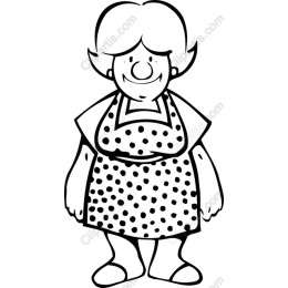 Cheerful Polka-Dotted Lady