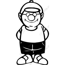 Cheerful Smiling Character