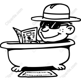 Relaxing Bathtub Character