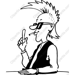 Edgy Mohawk Character