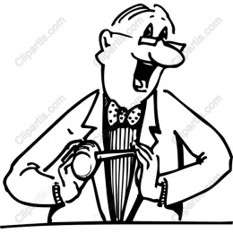 Cheerful Suit Character
