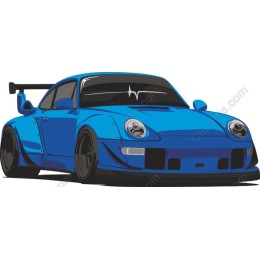 Blue Sports Car