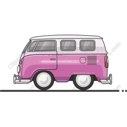 Pink Vintage Van