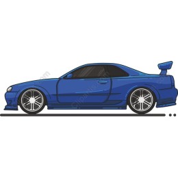 Blue Sports Car