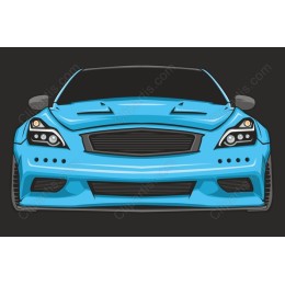 Blue Sports Car