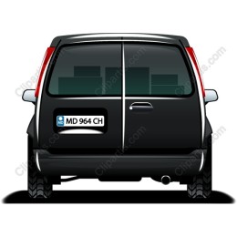 Sleek Black Compact Car