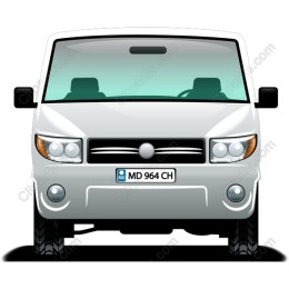 Frontal View Van