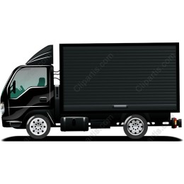 Black Delivery Truck