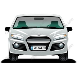 Stylish Silver Car