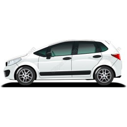 Sleek White Compact Car