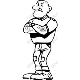 Grumpy Muscle Man