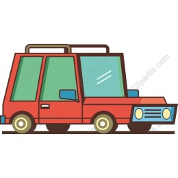 Charming Red Car