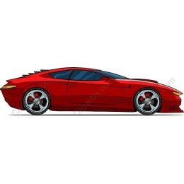 Sleek Red Sports Car